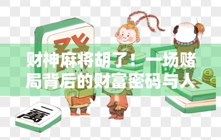 财神麻将胡了!一场赌局背后的财富密码与人性博弈 财神麻将胡了!一场赌局背后的财富密码与人性博弈