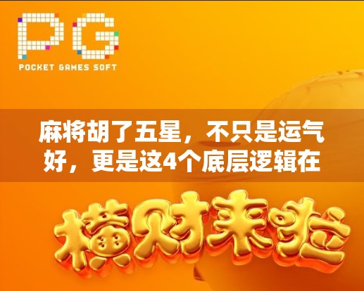 麻将胡了五星，不只是运气好，更是这4个底层逻辑在起作用！