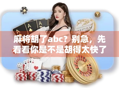 麻将胡了abc？别急，先看看你是不是胡得太快了！