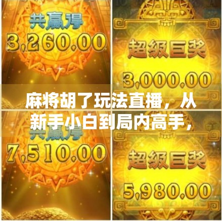 麻将胡了玩法直播，从新手小白到局内高手，一场全民娱乐的沉浸式体验