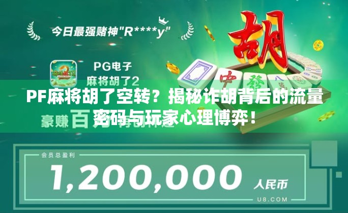 PF麻将胡了空转？揭秘诈胡背后的流量密码与玩家心理博弈！