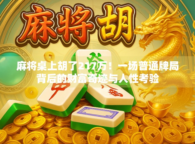 麻将桌上胡了217万！一场普通牌局背后的财富奇迹与人性考验