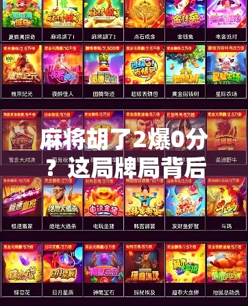麻将胡了2爆0分？这局牌局背后藏着的不只是运气，还有你忽略的心理战！